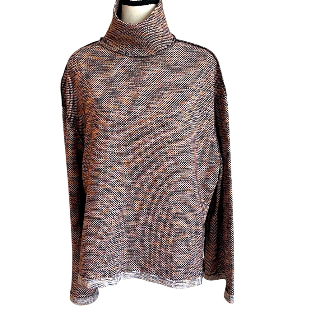 We The Free Sunny Days Knit Sweatshirt Sweater Turtleneck Small Cozy